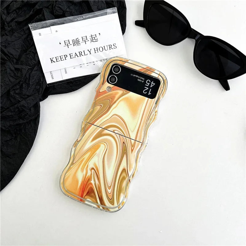 Metallic Water Ripple Phone Case for Samsung Galaxy Z Flip Series – The Z  Flip Case