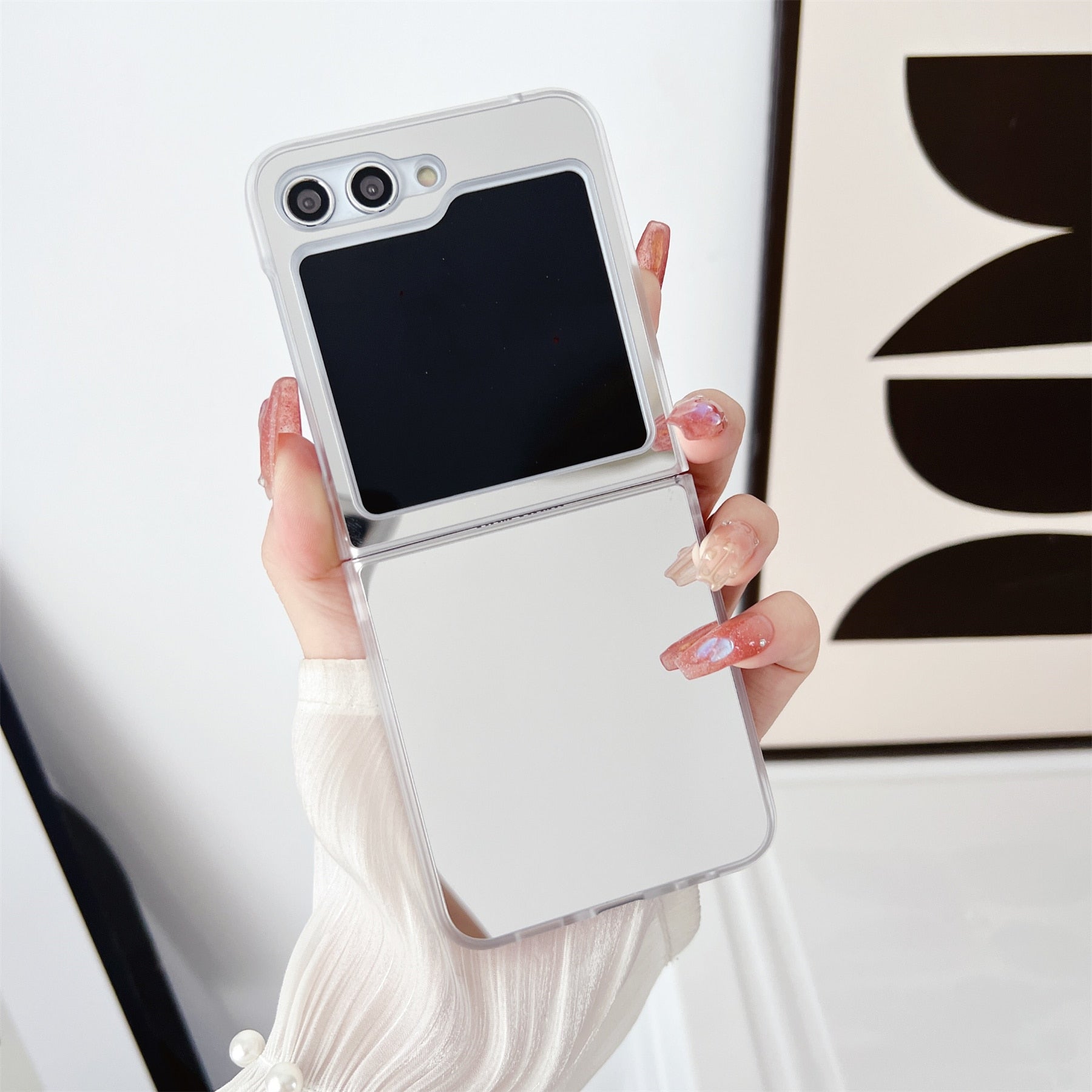 Luxury Shockproof Mirror Case for Samsung Galaxy Z Flip 5 Luxury Shockproof Mirror Case for Samsung Galaxy Z Flip 5