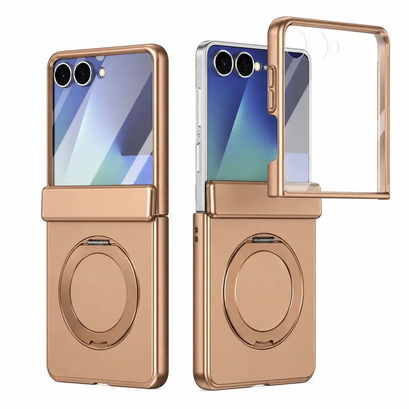 Magnetic Armor Case with Screen Protection For Galaxy Z Flip 8