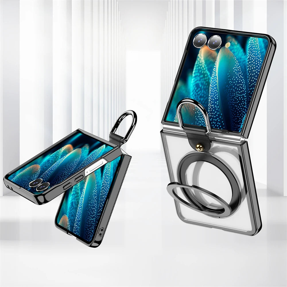 Magnetic Ring Kickstand Case for Galaxy Z Flip 7
