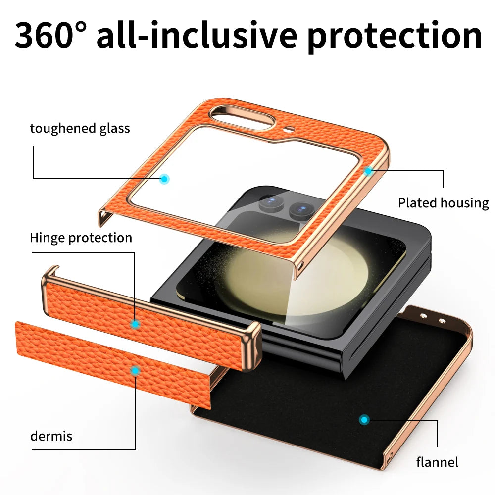 Luxury Leather Case with 360° Protection