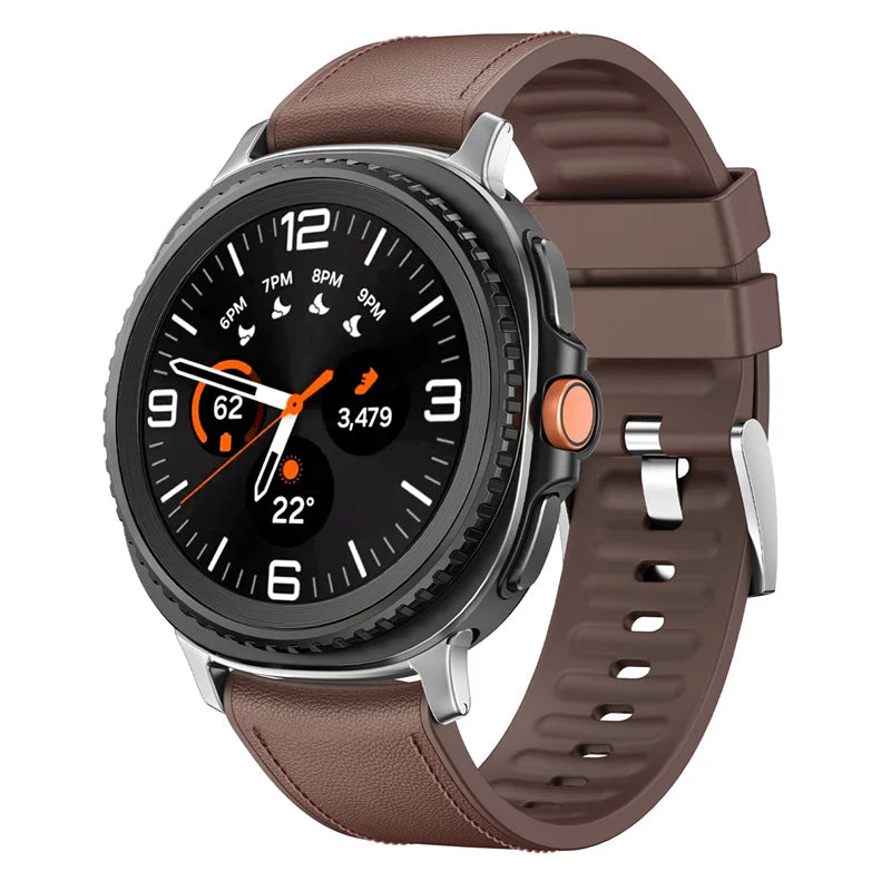 Leather Strap for Galaxy Watch 8 - The Z Flip Case