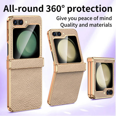 Luxury Leather Case with 360° Protection