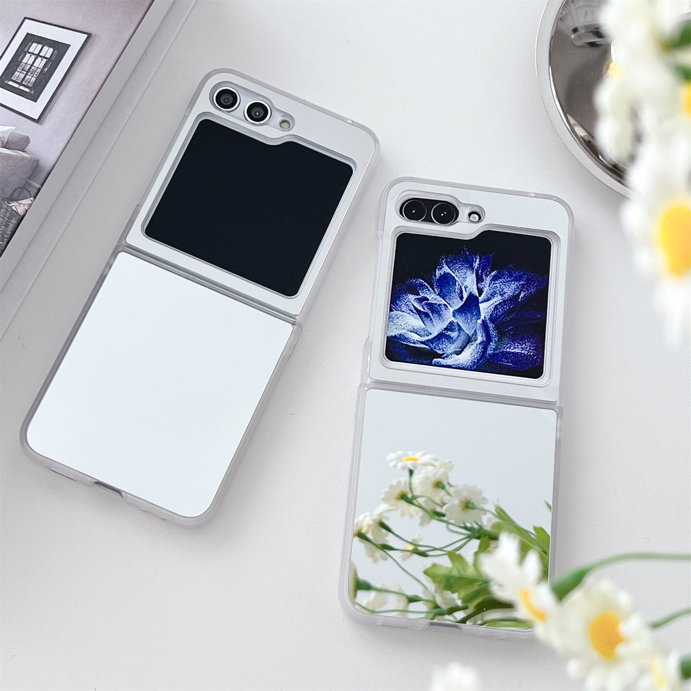 Luxury Shockproof Mirror Case for Samsung Galaxy Z Flip 5