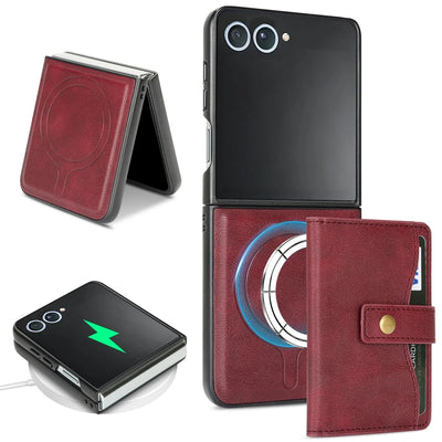 MagSafe Wallet Leather Case - The Z Flip Case