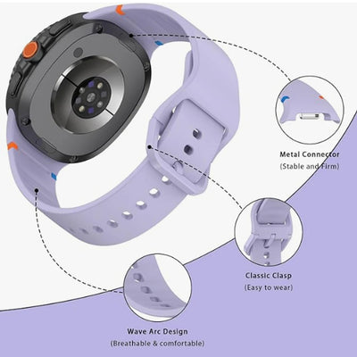 Silicone Soft Strap For Galaxy Watch 8 - The Z Flip Case