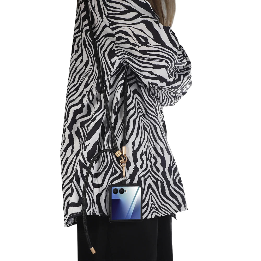 Lanyard Ring Holder Case For Z Flip