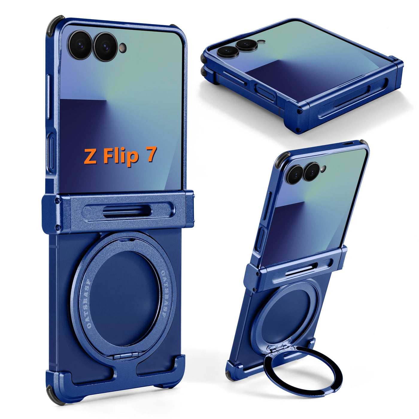 Rugged Armor Ring-Kickstand Case for Z Flip 7