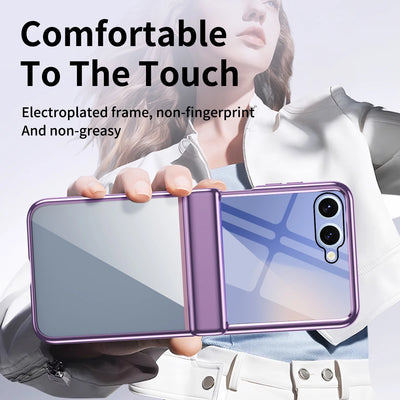 Transparent Electroplated Hinge Case
