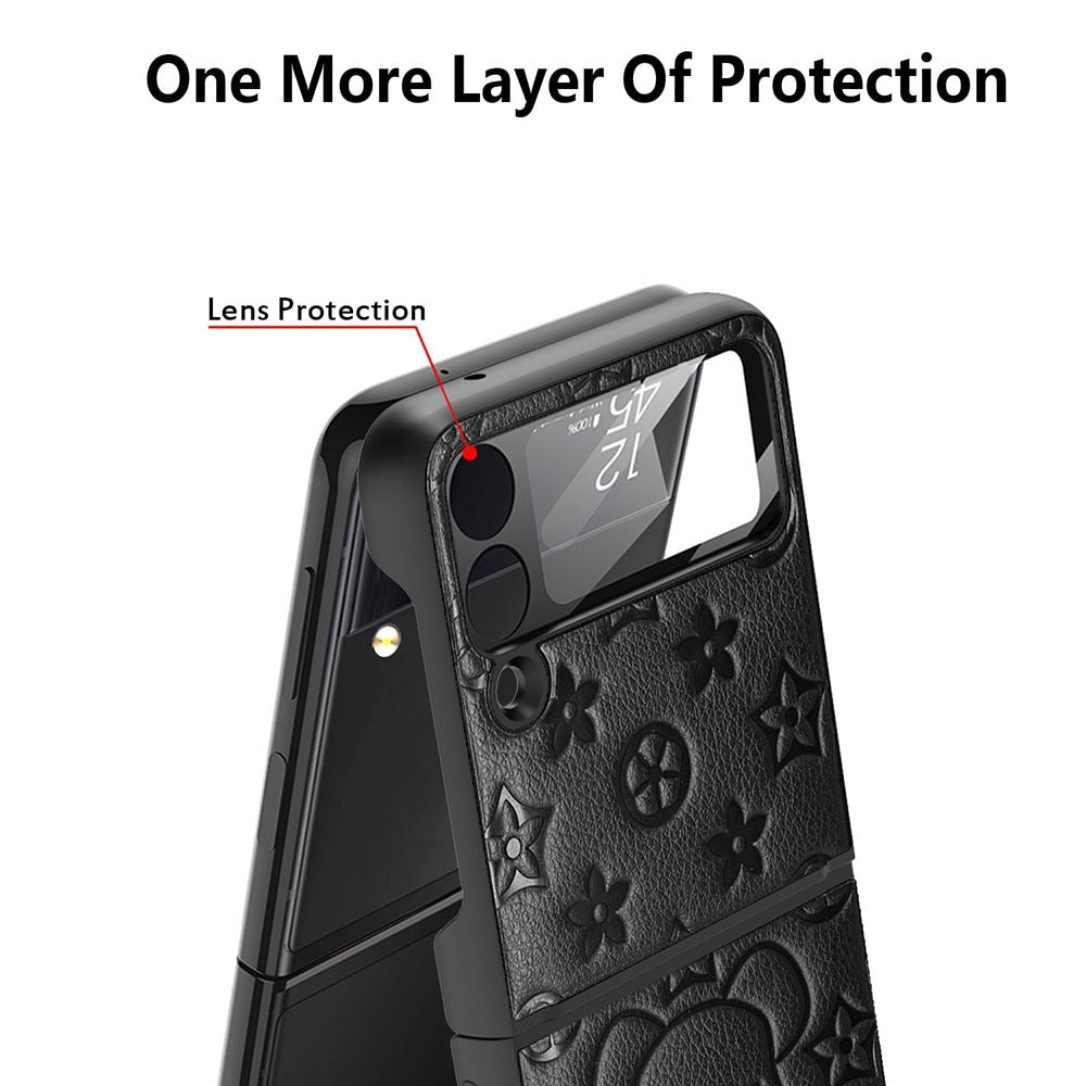 Louis Vuitton Cover Case For Samsung Galaxy Z Flip 5 - Z Flip 4 - Z Flip 3  /5