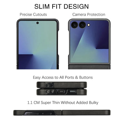 Magnetic Leather Case for Galaxy Z Flip - The Z Flip Case
