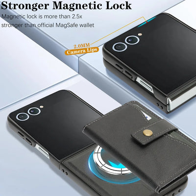 MagSafe Wallet Leather Case - The Z Flip Case