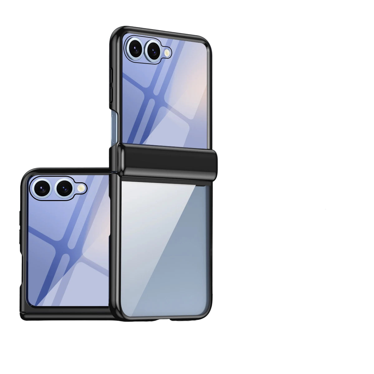 Transparent Electroplated Hinge Case