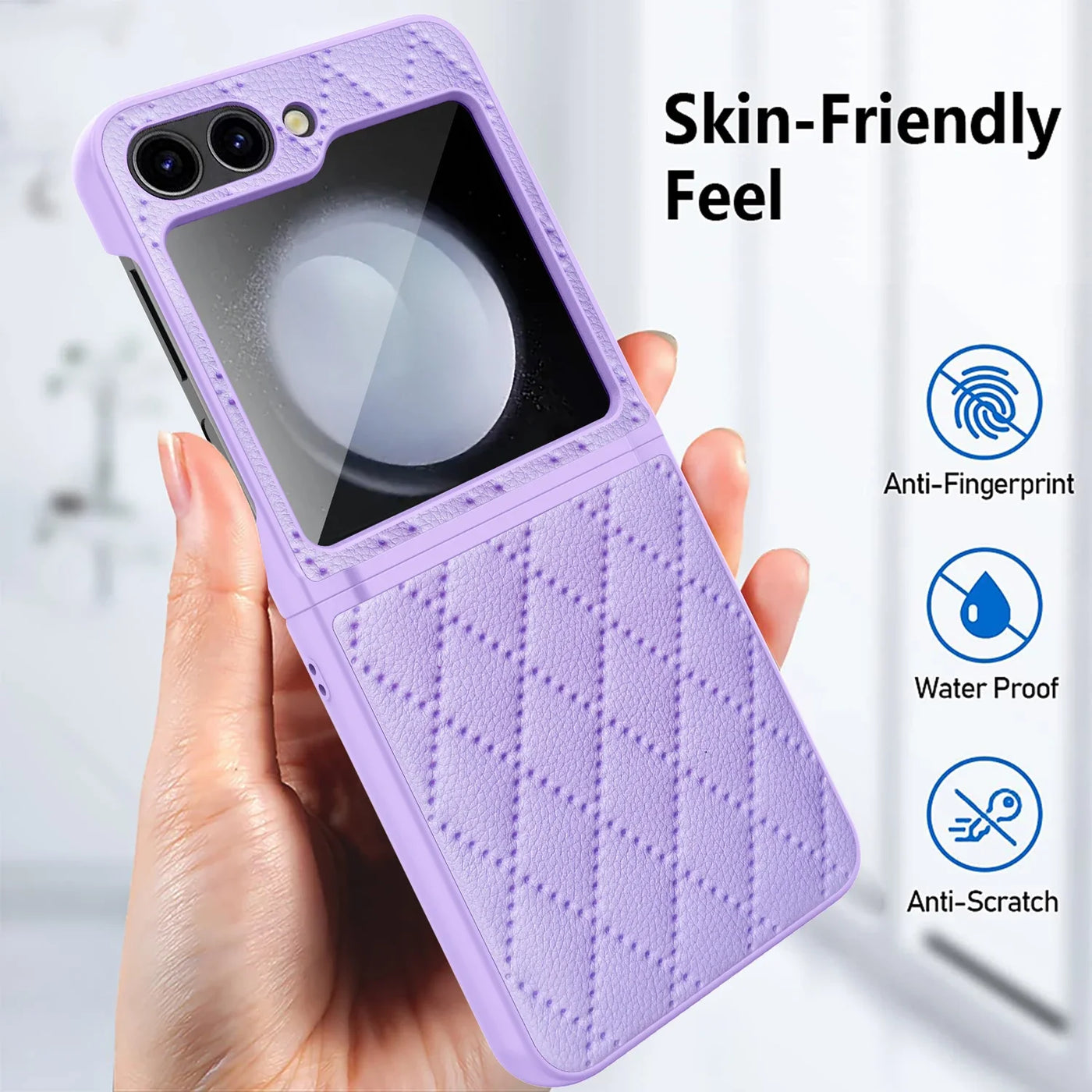 Shockproof Leather Case for Samsung Galaxy Z Flip 6