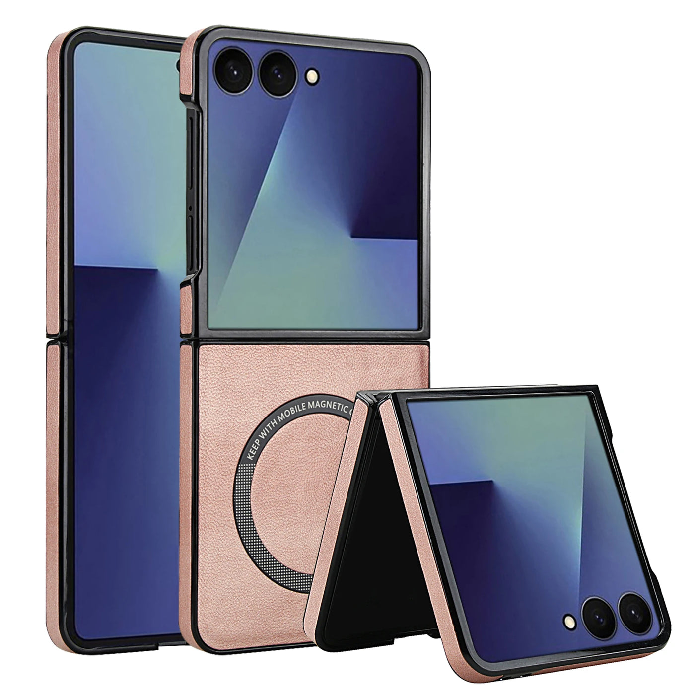 Magnetic Leather Case for Galaxy Z Flip - The Z Flip Case