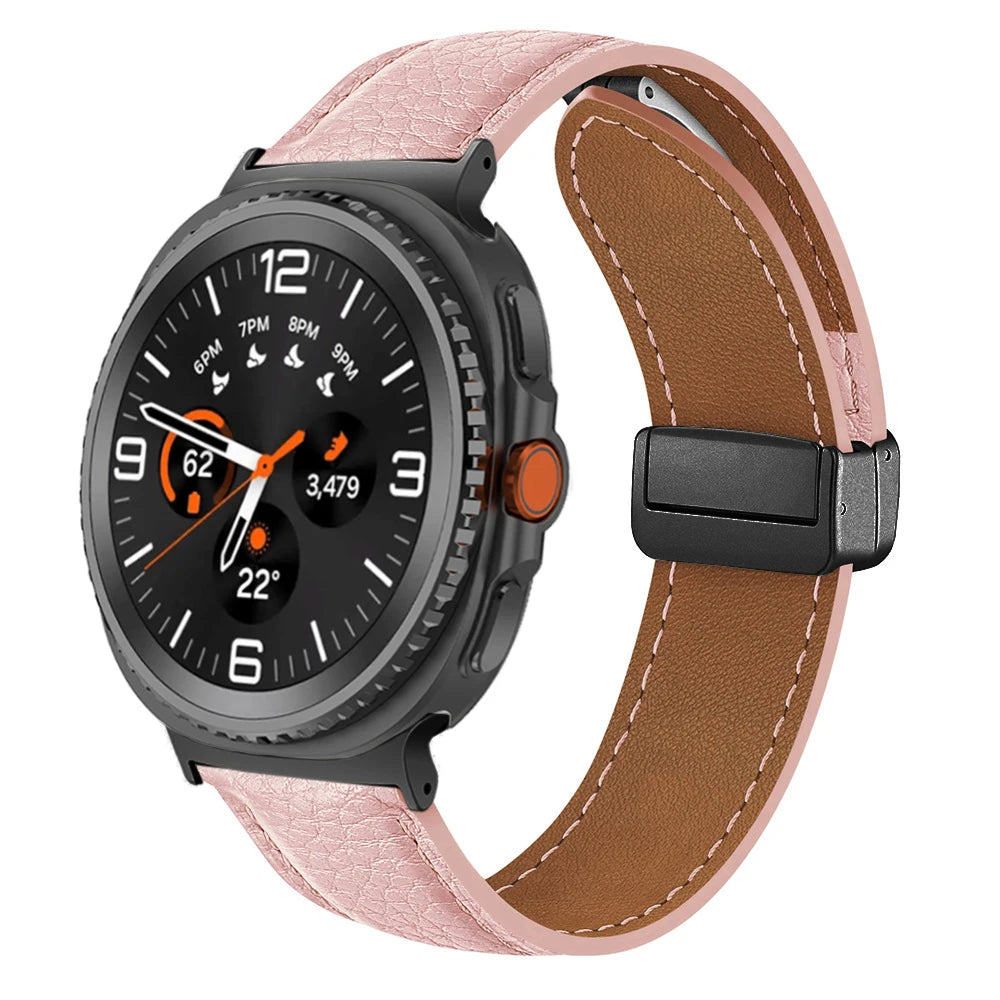 Leather Band for Galaxy Watch Ultra2 / 47mm - The Z Flip Case