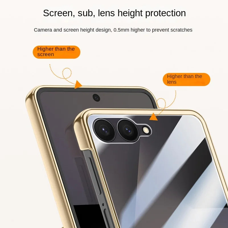 Leather Case with Full Hinge Protection