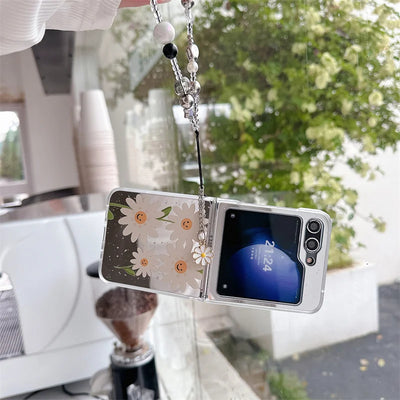 Cute Flower Mirror Case for Samsung Galaxy Z Flip