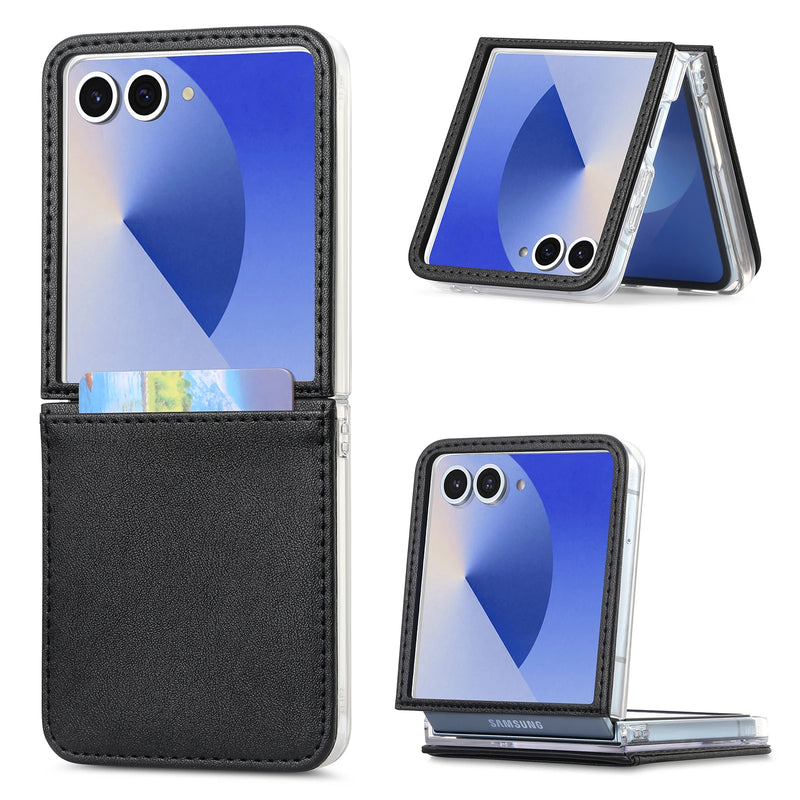 Leather Card Holder Case for Samsung Galaxy Z Flip 7