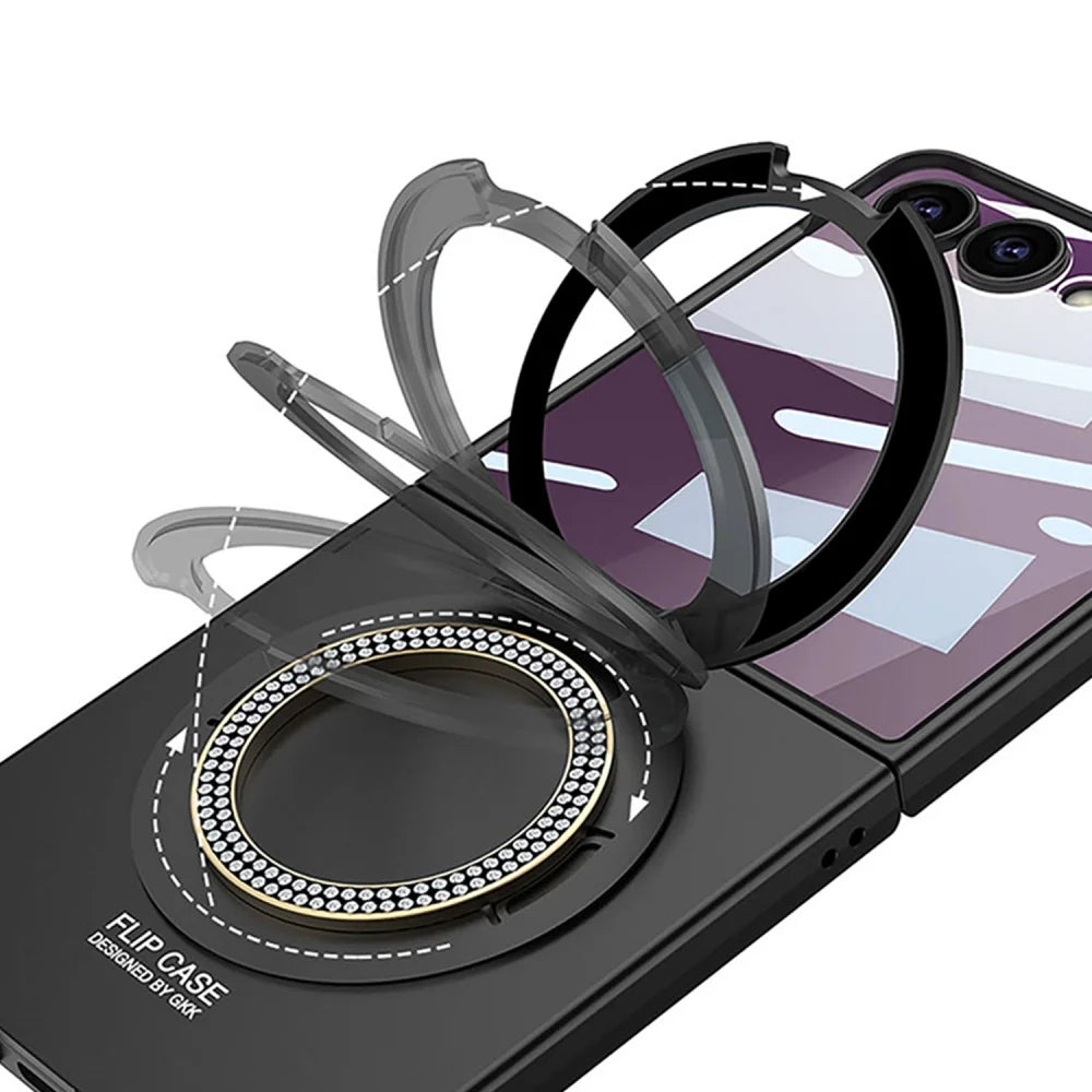 Magnetic Ring Case with Kickstand for Z Flip Series - The Z Flip Case