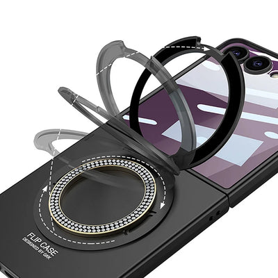 Magnetic Ring Case with Kickstand for Z Flip Series - The Z Flip Case