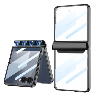 Magnetic Clear Case with Hinge Guard