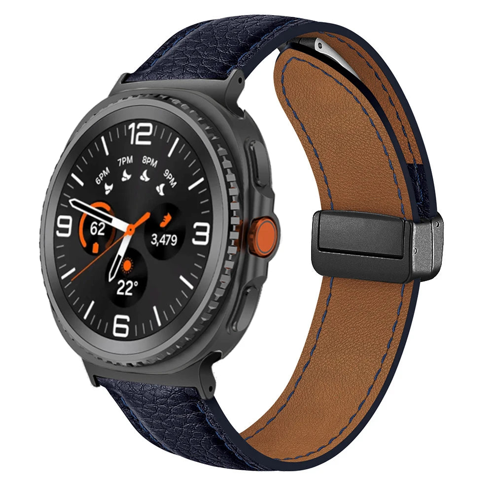Leather Band for Galaxy Watch Ultra2 / 47mm - The Z Flip Case