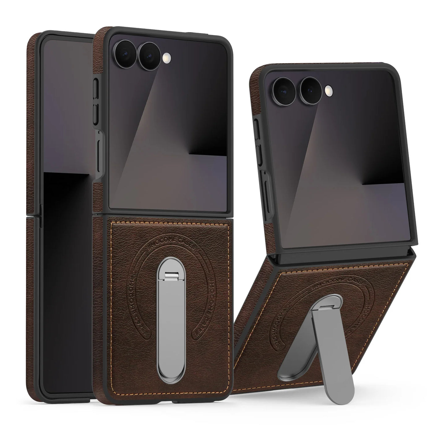 Luxury Magnetic Leather Kickstand Case