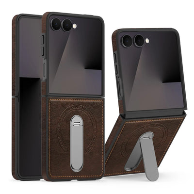 Luxury Magnetic Leather Kickstand Case