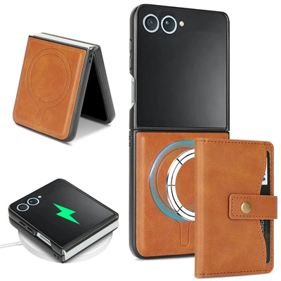 MagSafe Wallet Leather Case - The Z Flip Case