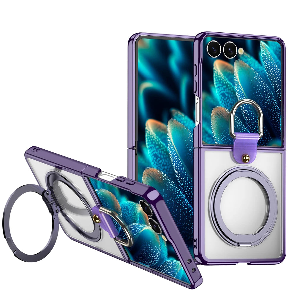 Magnetic Ring Kickstand Case for Galaxy Z Flip 7