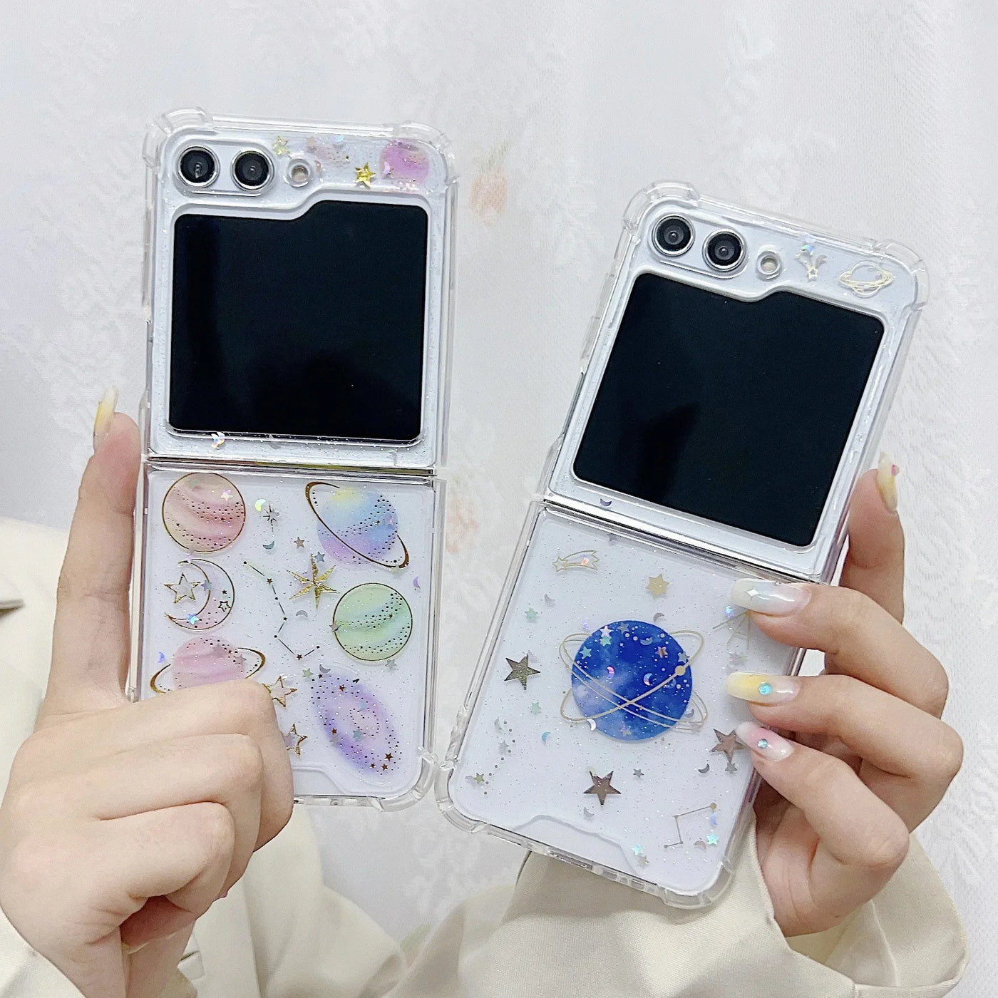 Transparent Shockproof Case For Z Flip Series