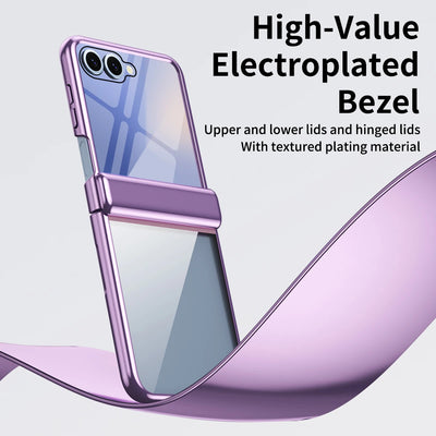 Transparent Electroplated Hinge Case