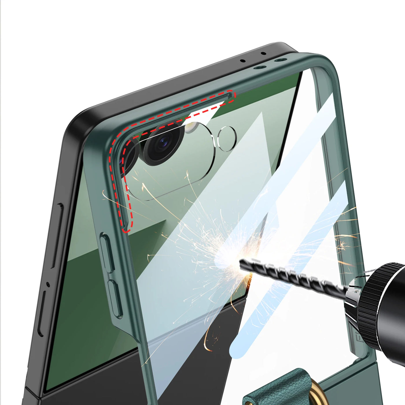 Slim Ring Holder Case - The Z Flip Case