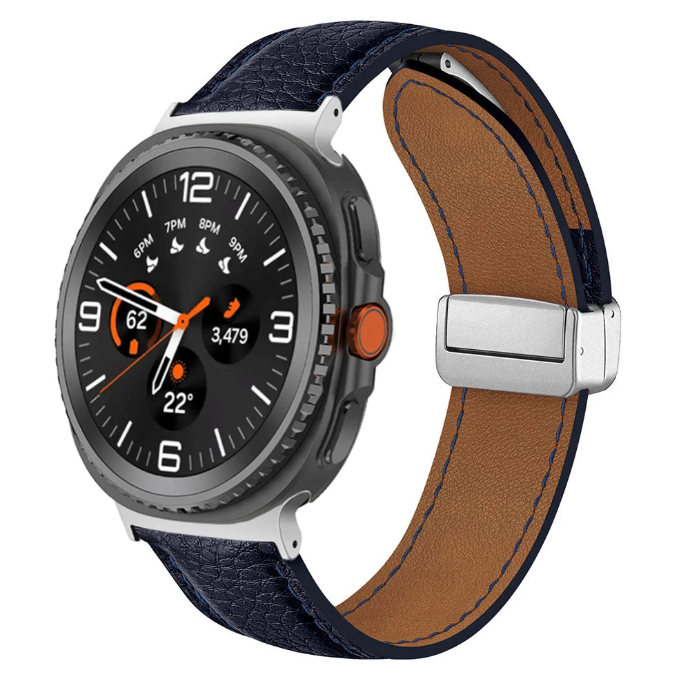 Leather Band for Galaxy Watch Ultra2 / 47mm - The Z Flip Case