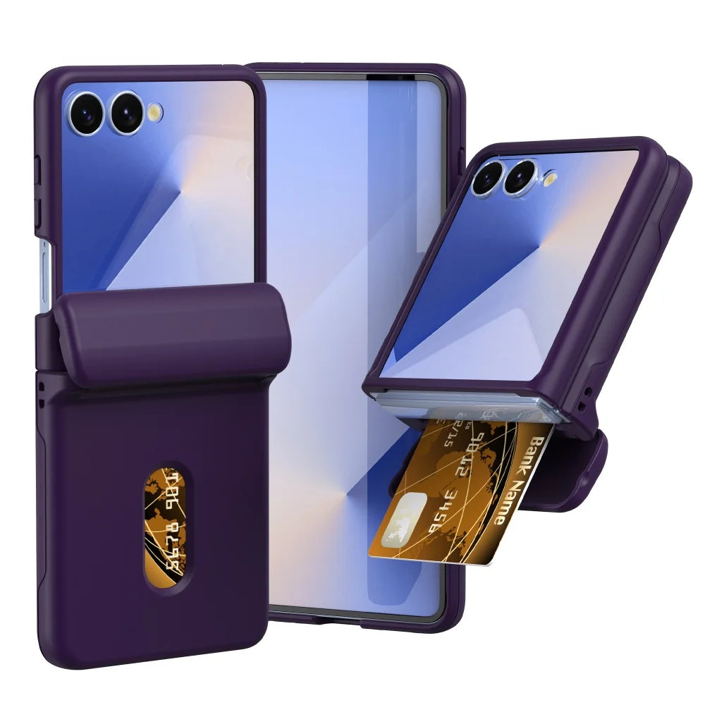 Samsung Galaxy Z Flip 7 Wallet Phone Case Card Slot & Hinge Cover The Z Flip Case Samsung Galaxy Z Flip 7 Wallet Phone Case Card Slot & Hinge Cover The Z Flip Case