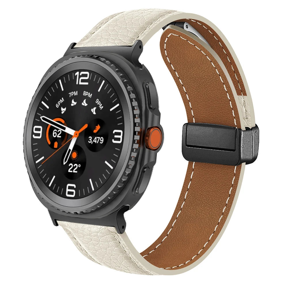 Leather Band for Galaxy Watch Ultra2 / 47mm - The Z Flip Case