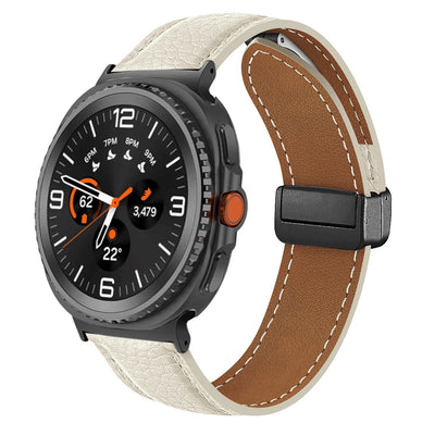 Leather Band for Galaxy Watch Ultra2 / 47mm - The Z Flip Case