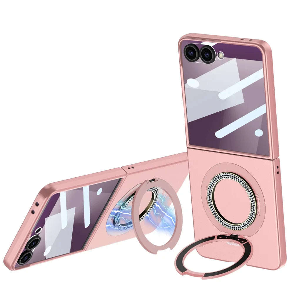 Magnetic Ring Case with Kickstand for Z Flip Series - The Z Flip Case