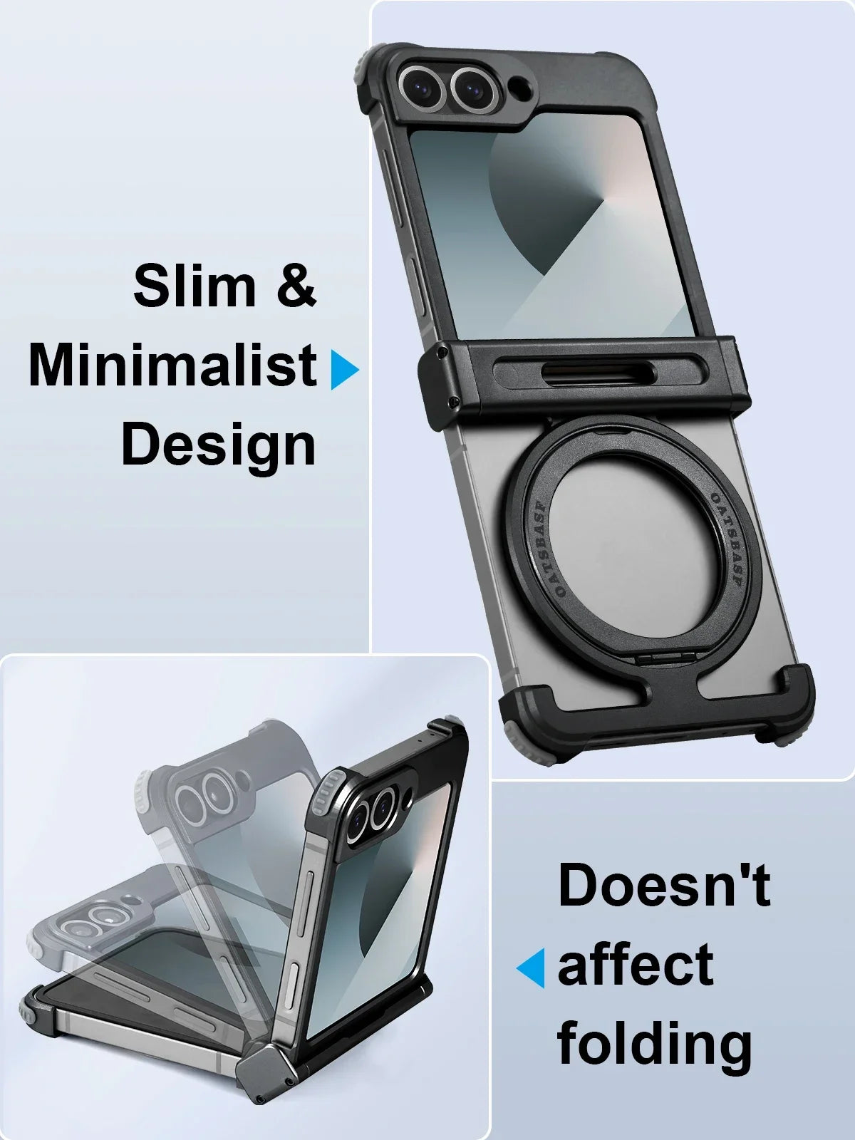 Rugged Armor Ring-Kickstand Case for Z Flip 7