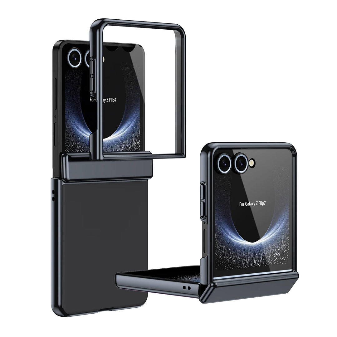 Samsung Galaxy Z Flip 7 Case Metal Frame Hybrid with Full