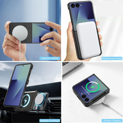 Magnetic Leather Case for Galaxy Z Flip - The Z Flip Case