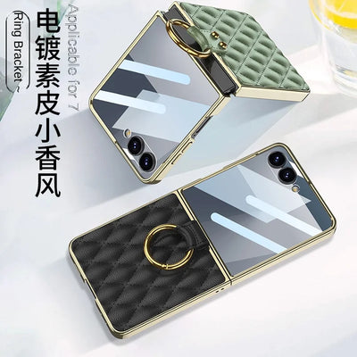 Luxury Quilted Leather Ring Case