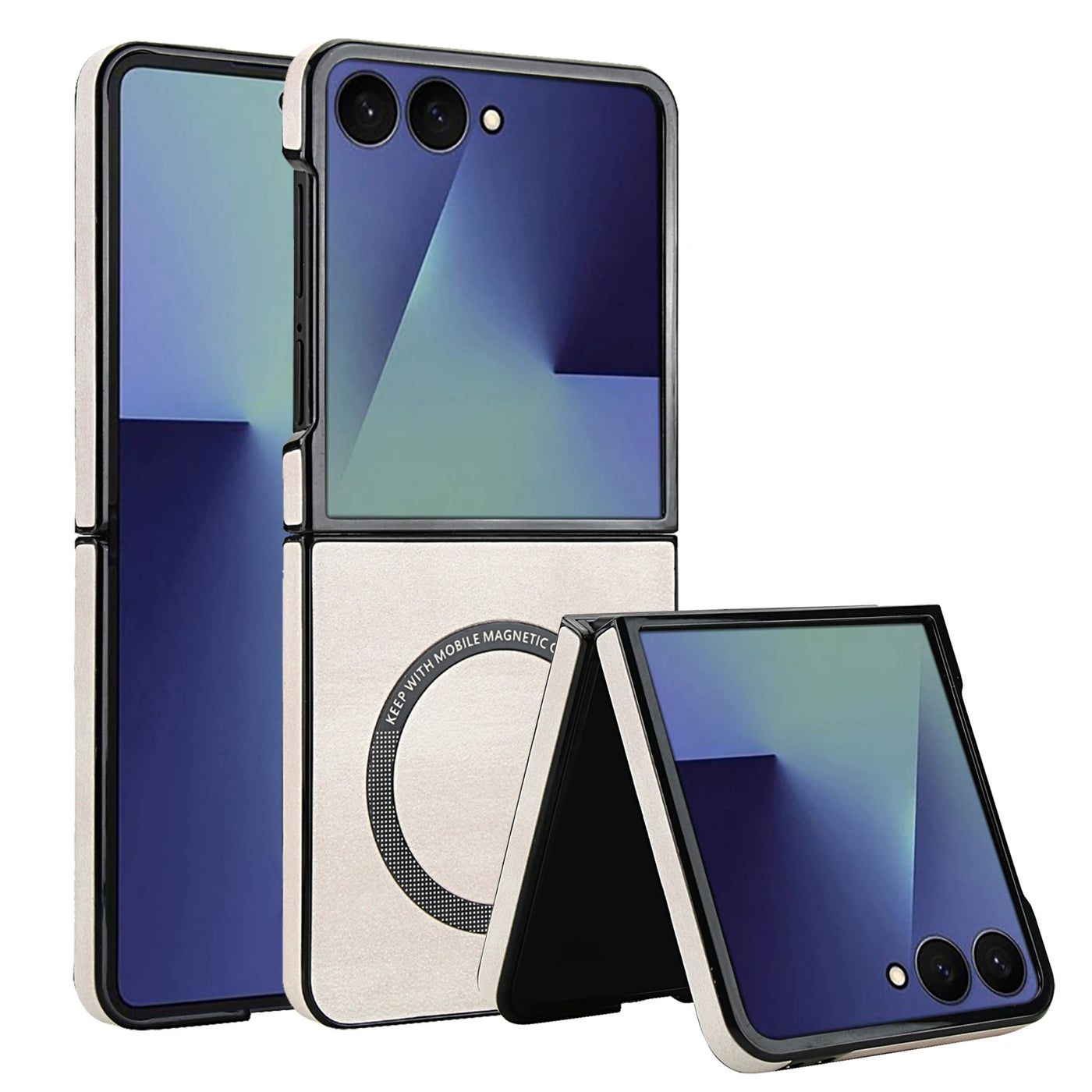 Magnetic Leather Case for Galaxy Z Flip - The Z Flip Case