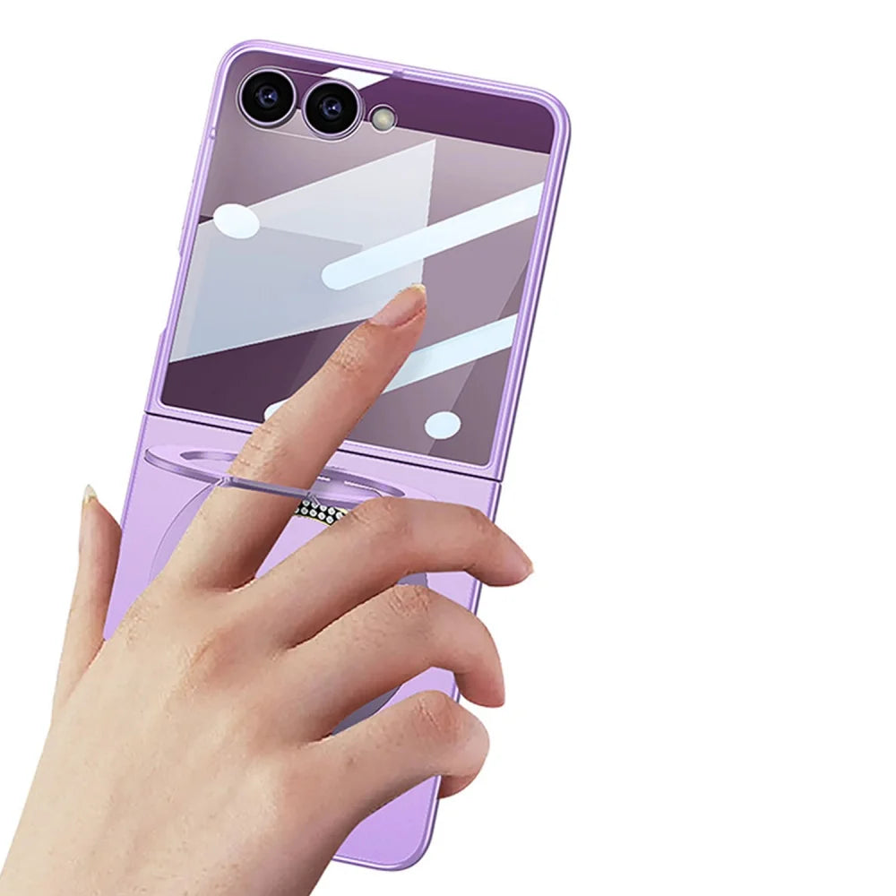 Magnetic Ring Case with Kickstand for Z Flip Series - The Z Flip Case
