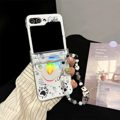 Panda Laser Bracelet Case for Samsung Galaxy Z Flip