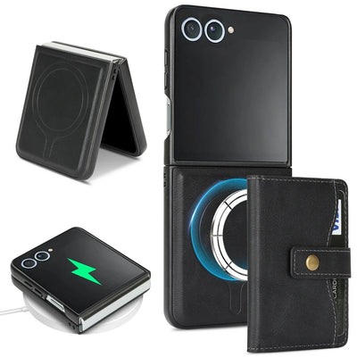 MagSafe Wallet Leather Case - The Z Flip Case