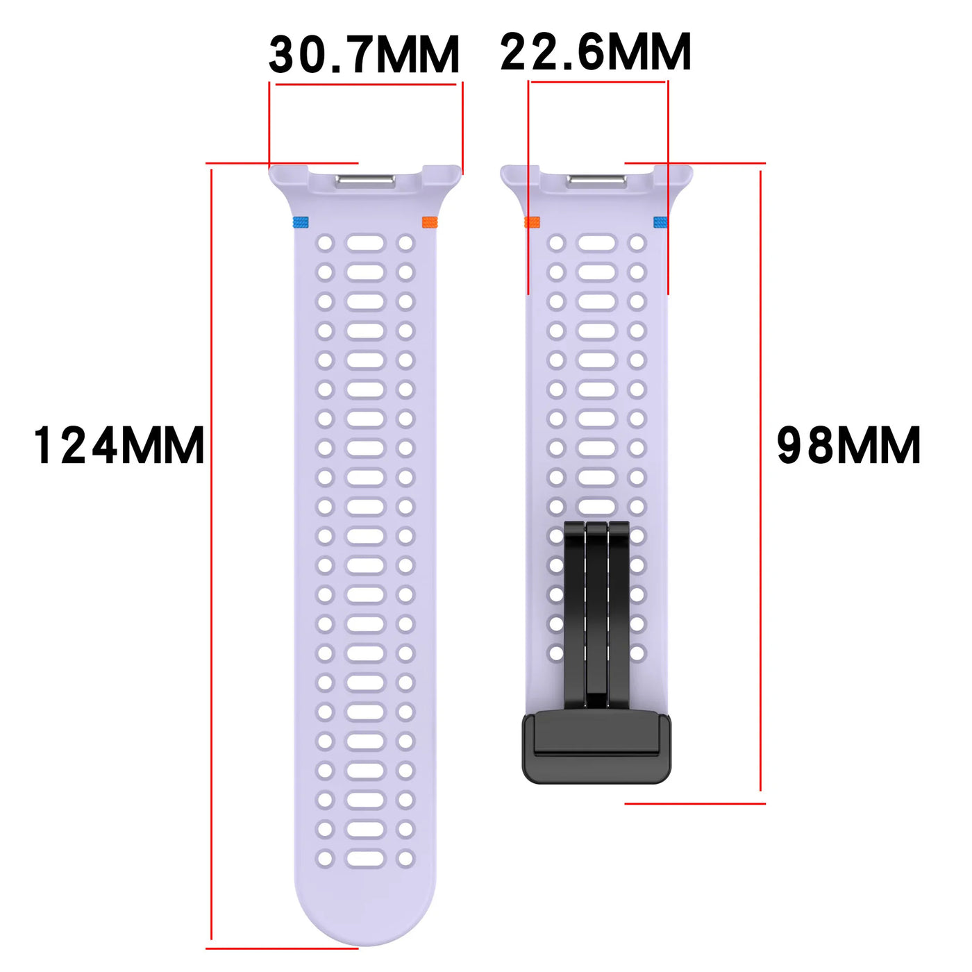 Sport Silicone Band for Samsung Galaxy Watch 8 - The Z Flip Case