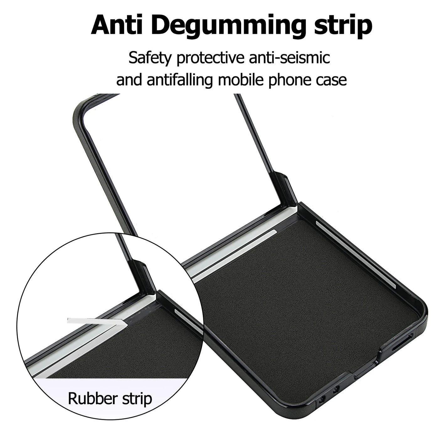 Magnetic Leather Case for Galaxy Z Flip - The Z Flip Case