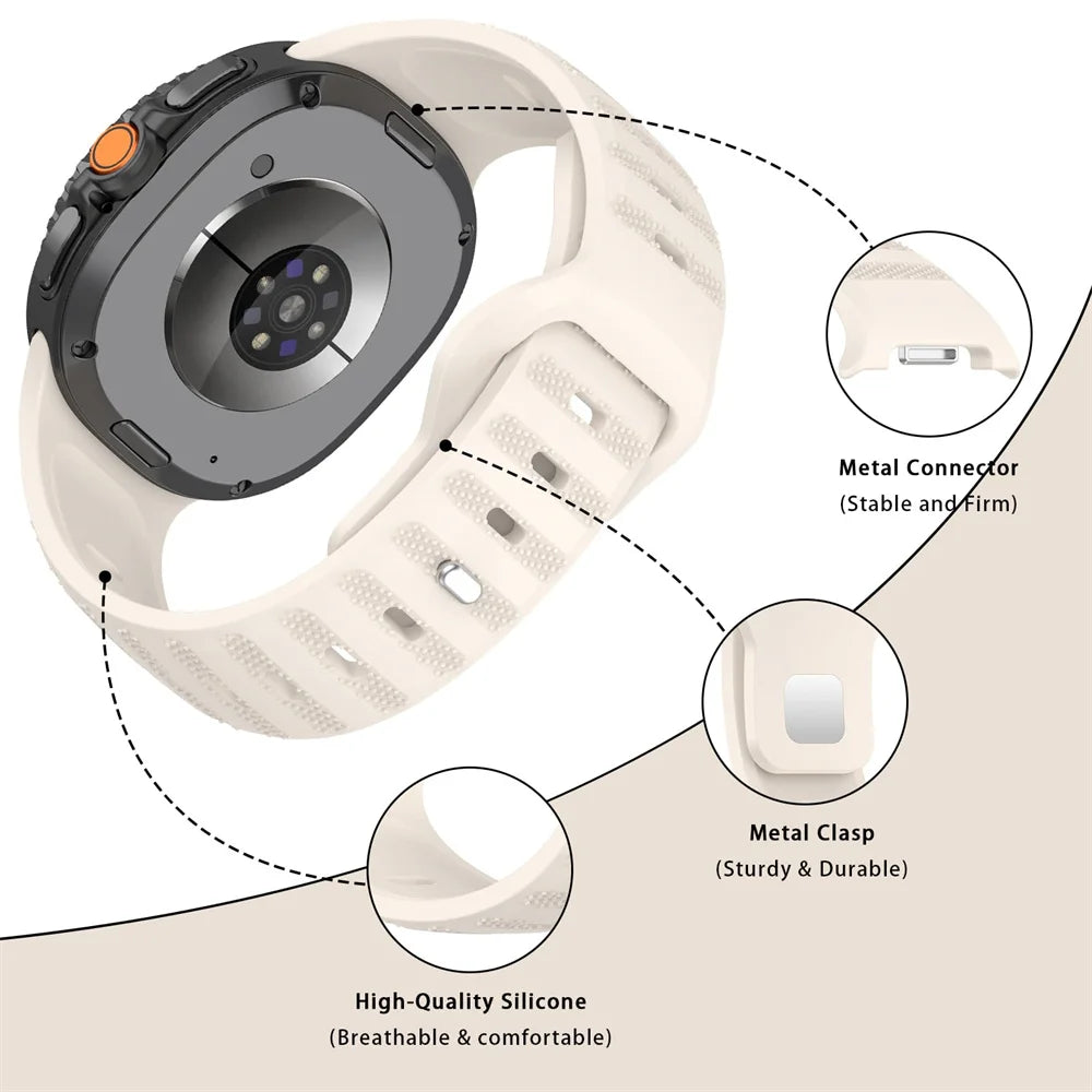 Sport Silicone Strap for Galaxy Watch 8 - The Z Flip Case